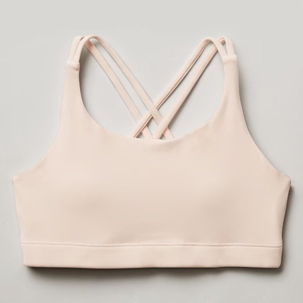 ATHLETA GIRL UPBEAT 2.0 Sports BRA Ballerina Pink Size 12